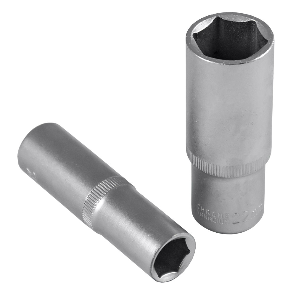 [10057] DOUILLE 1/2" 6 PANS 75MM LONG, 15MM