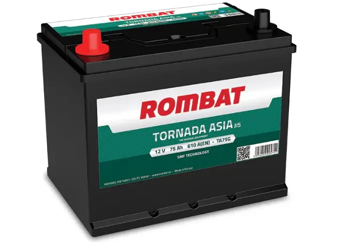 [TA75G] Batterie de démarrage TORNADA ASIA