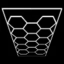 [54805] ENSEMBLE DE PLAFONNIERS LED HEXAGONAUX