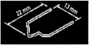 [BBS210V08] FORME V 0.8MMX100U AGRAFES