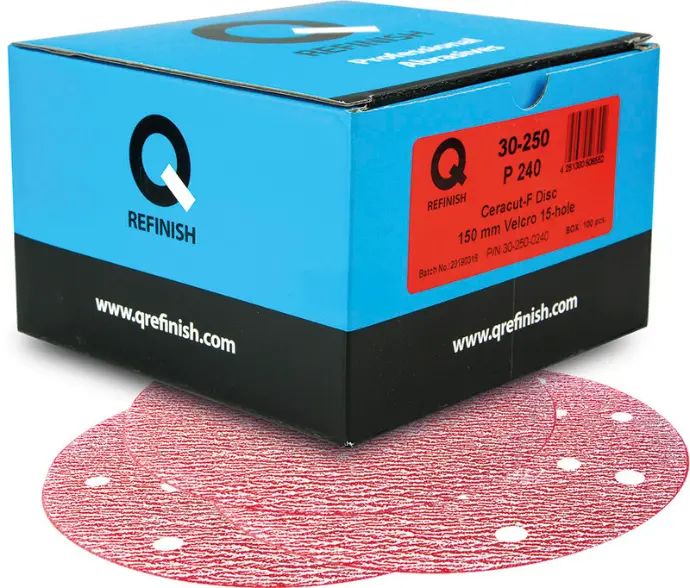 [30-250-0240] Disque abrasif Ceracut-F 150 mm Velcro 15 trous P240