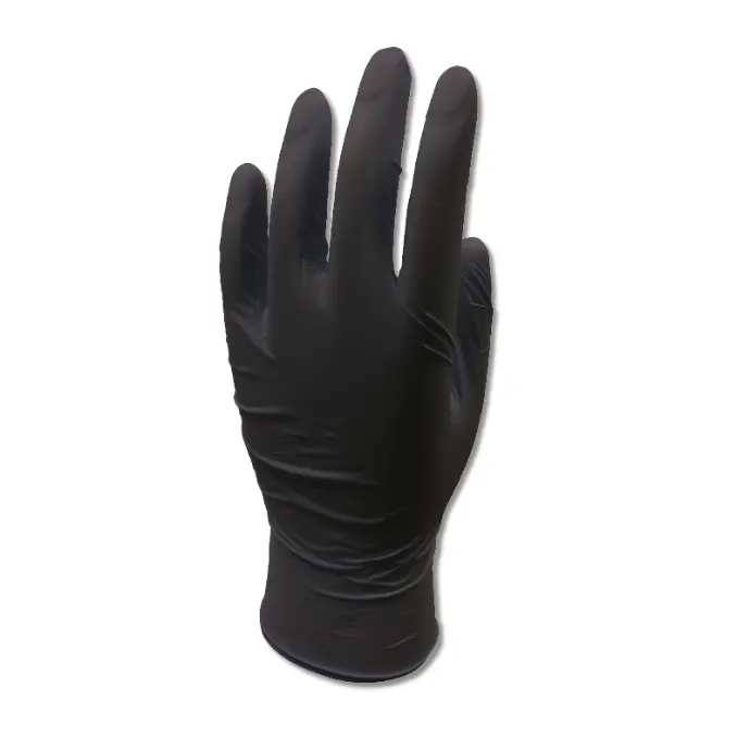 [AN93732M] BOITE DE 100 GANTS NITRILE NOIRS TAILLE M