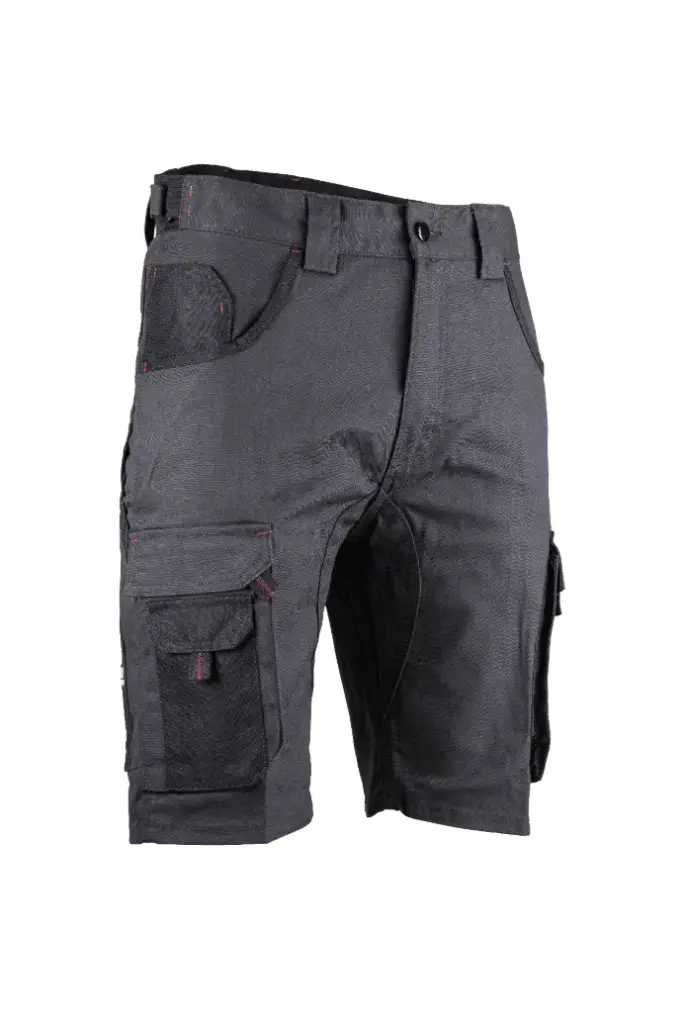 [6027] BERMUDA DE TRAVAIL MULTIPOCHES BICOLORE